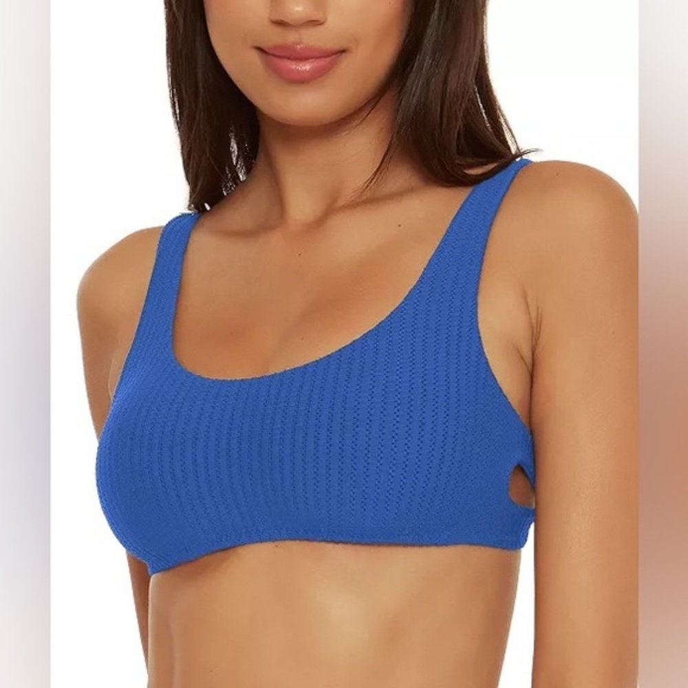 Becca Women's‎ Line In The Sand Bralette Bikini Top NWT Blue